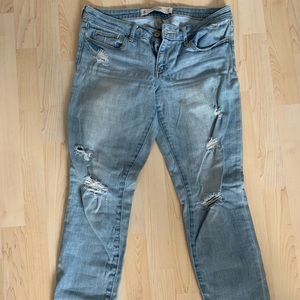 Abercrombie and Fitch light wash jeans